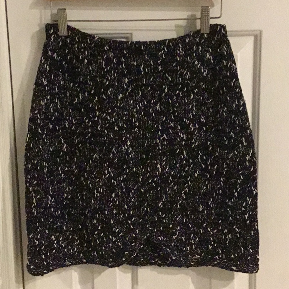 Arlin Black & White Vintage Knit Skirt
